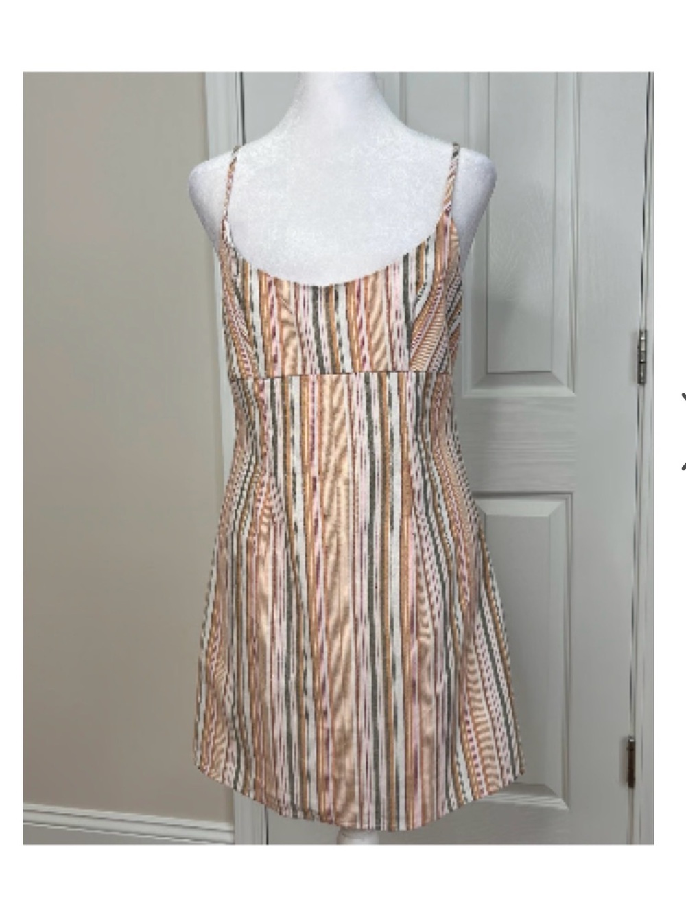 Altar'd State Women's Pink and Tan Dress
